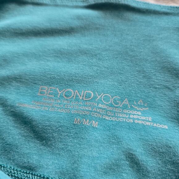 Beyond Yoga Spacedye Walk & Talk High Waisted Capri Leggings M Blue - Picture 5 of 10